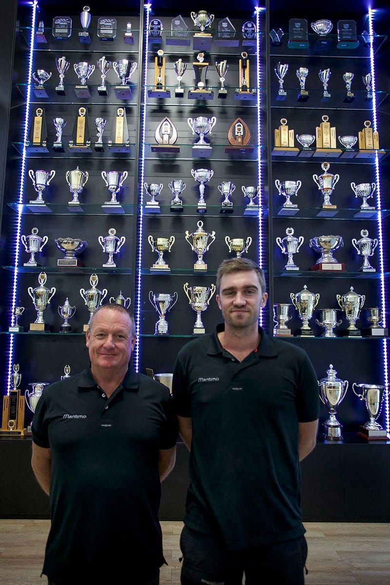 Maritimo Racing trophy cabinet