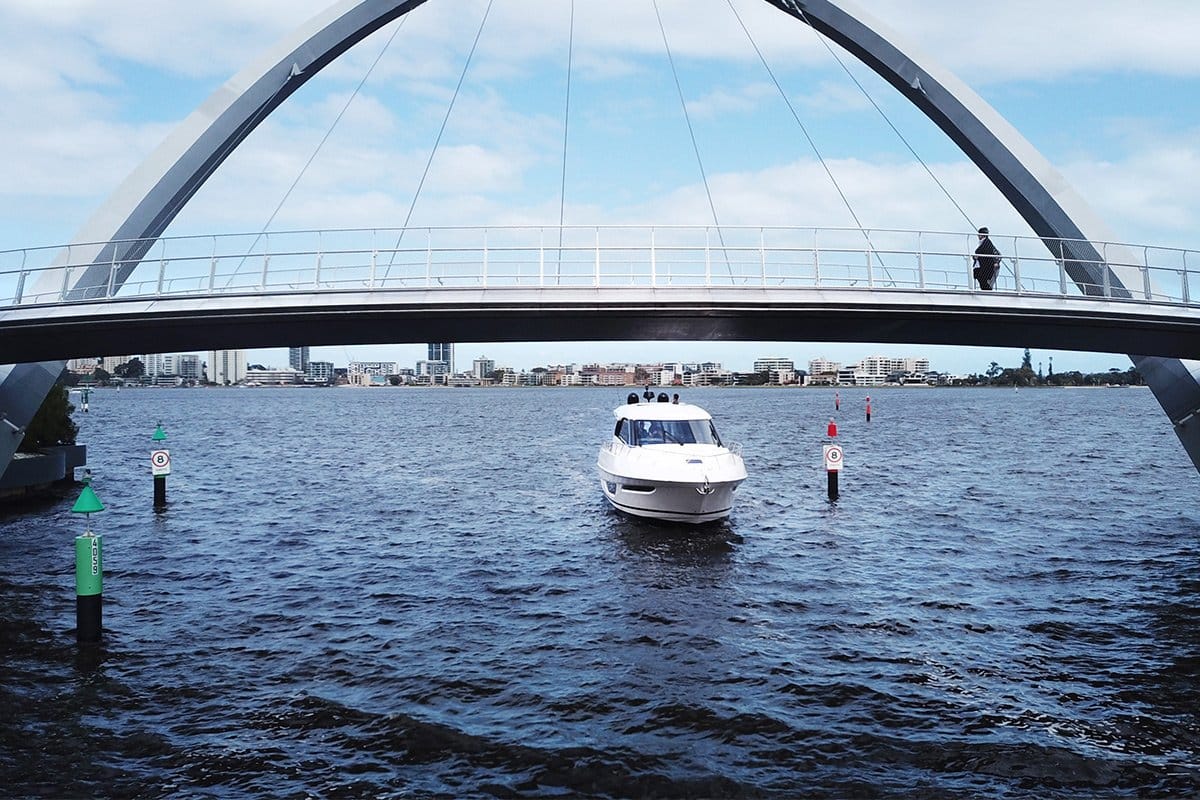 Maritimo X50 sport yacht Elizabeth Quay Perth