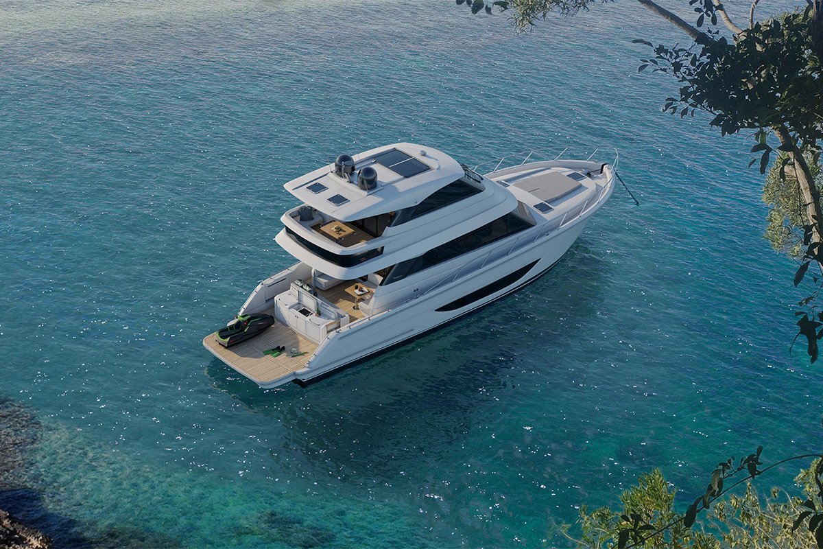 Maritimo M55 luxury flybridge motoryacht