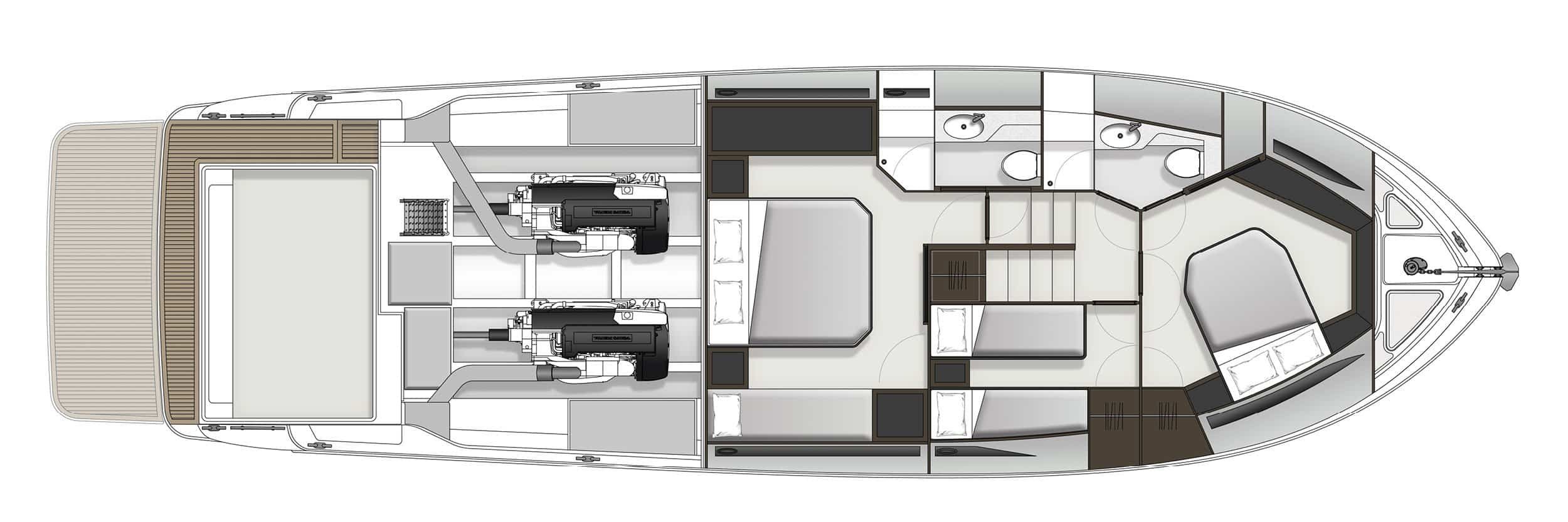 Maritimo S55 Accomm GA