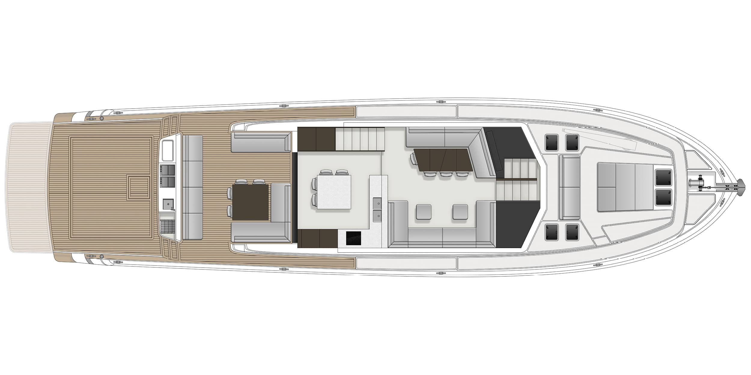 Maritimo M75 GA Plan