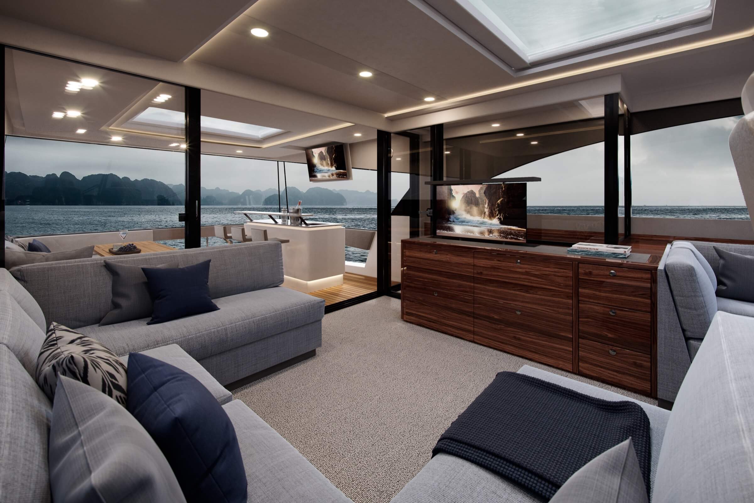 Maritimo M75 Flybridge Motor Yacht Interior