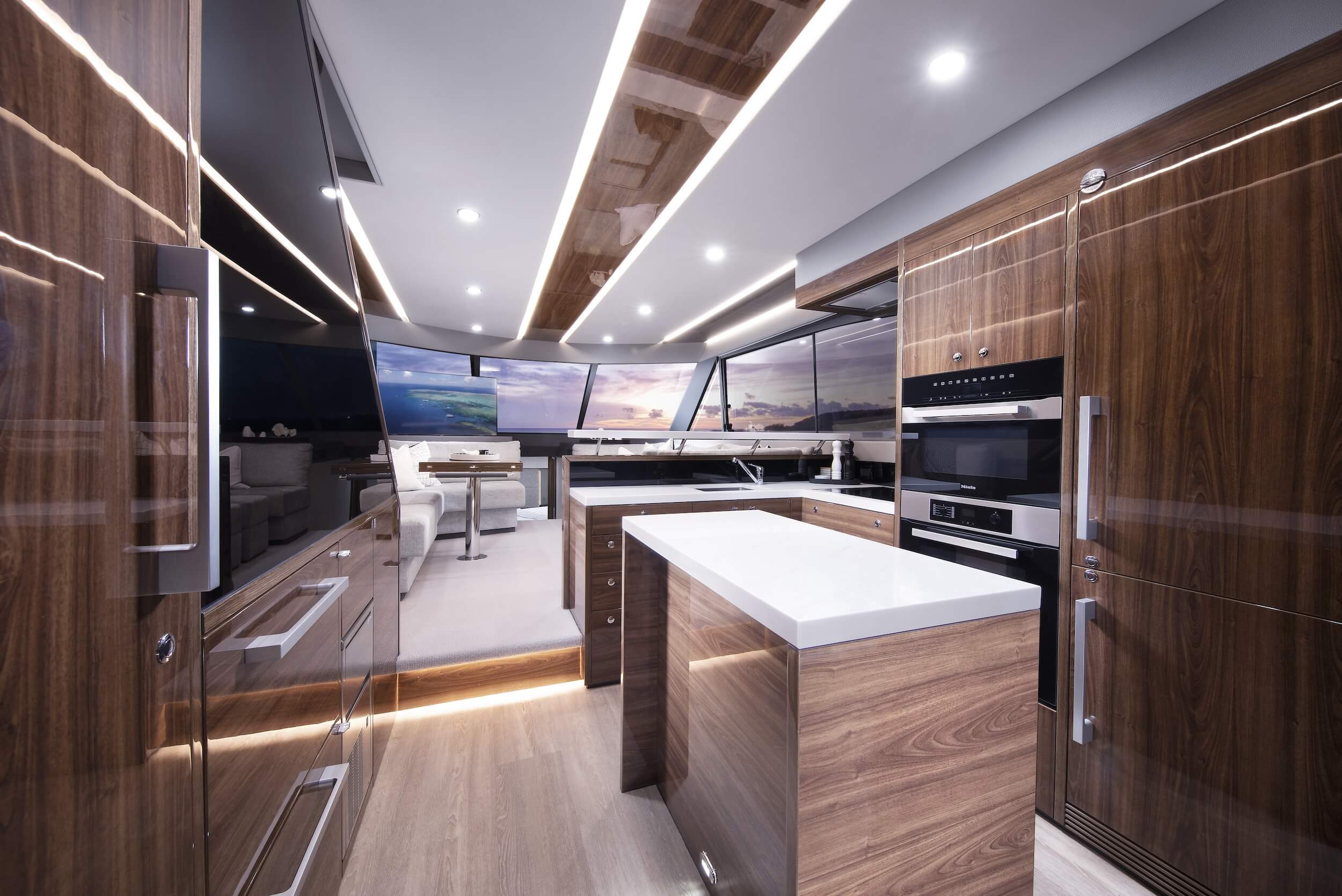 Maritimo M60 Flybridge Luxury Motor Yacht Interior