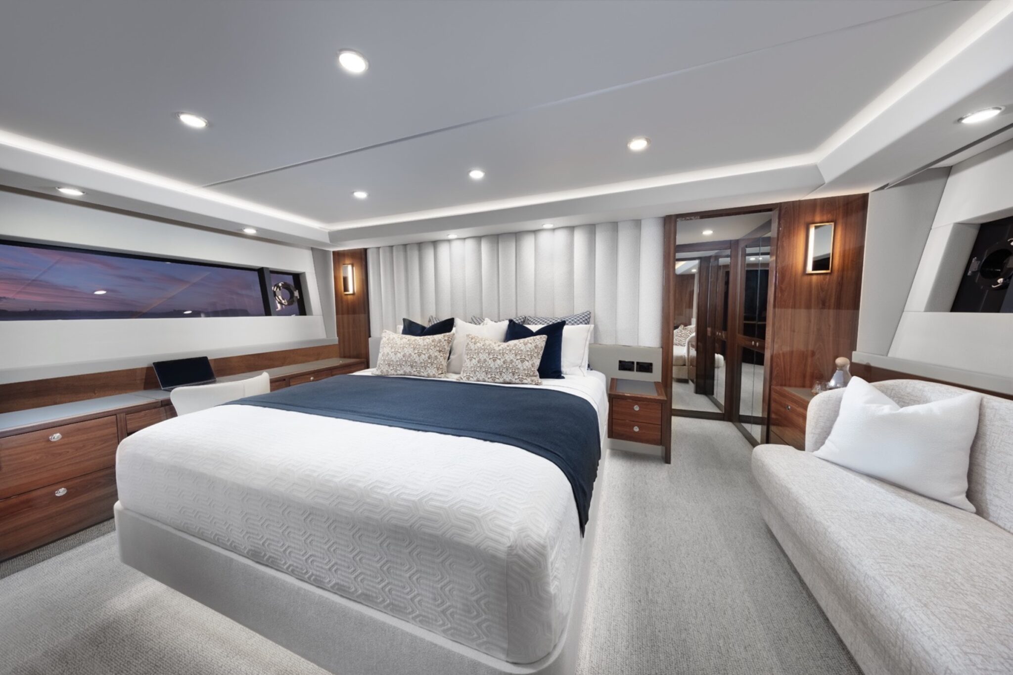 Soft furnishings. A key component to Maritimo’s Luxury interiors